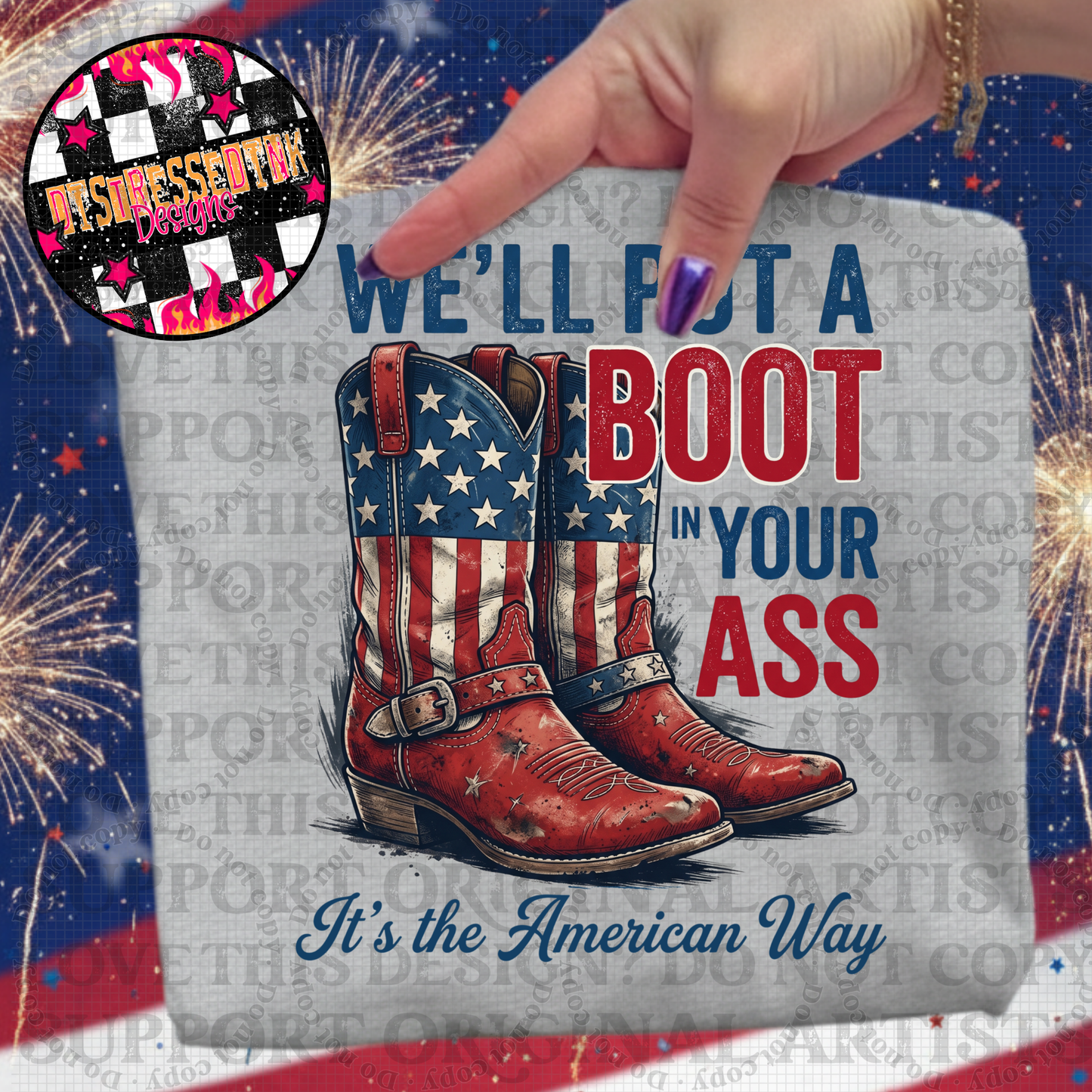 Well put a boot in your 2
