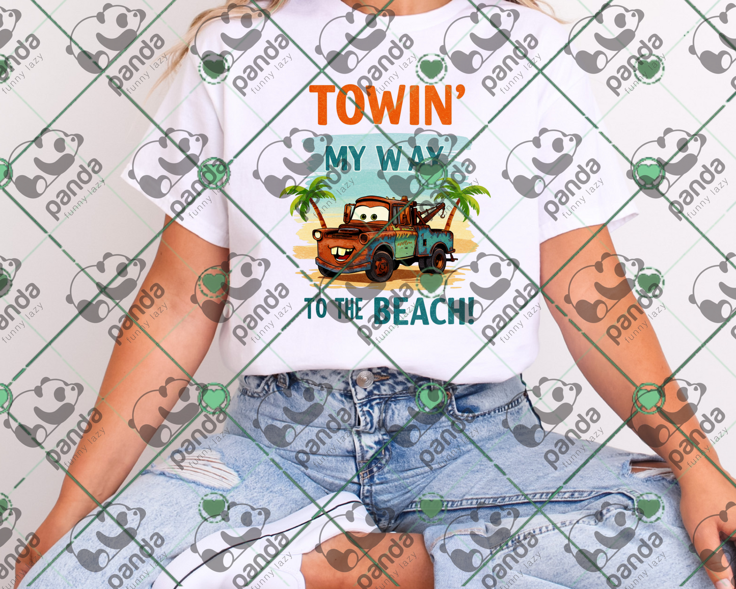 Towin' my way to the beach