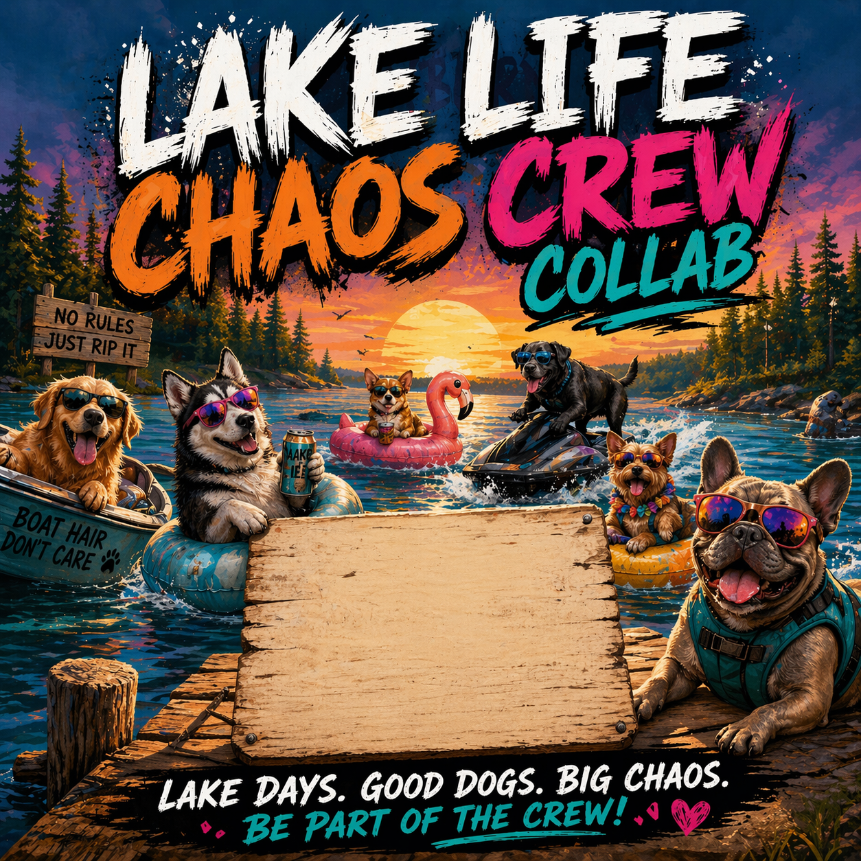 Lake Life Chaos Crew Collab