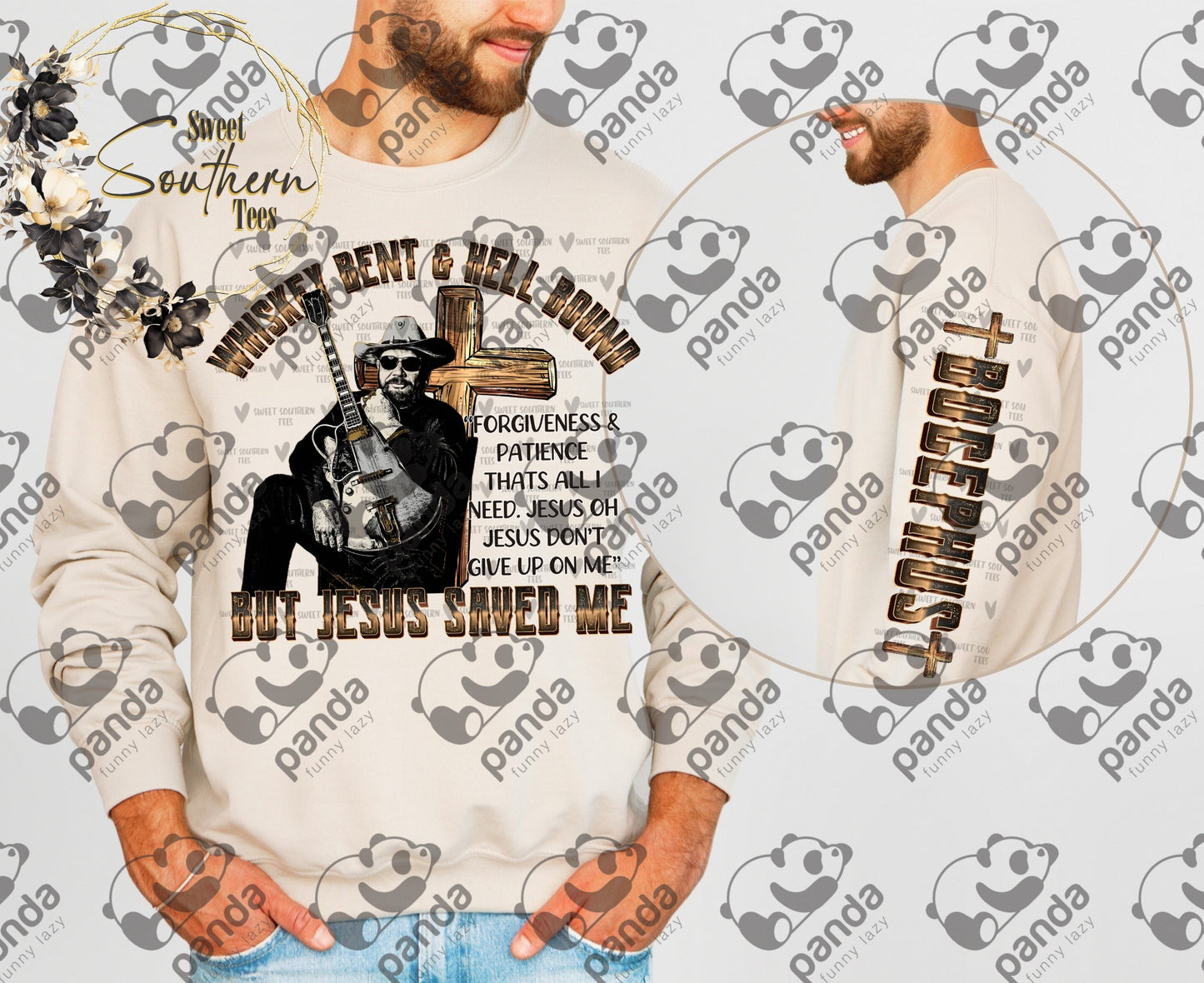 Whiskey bent and hell bound with sleeve option