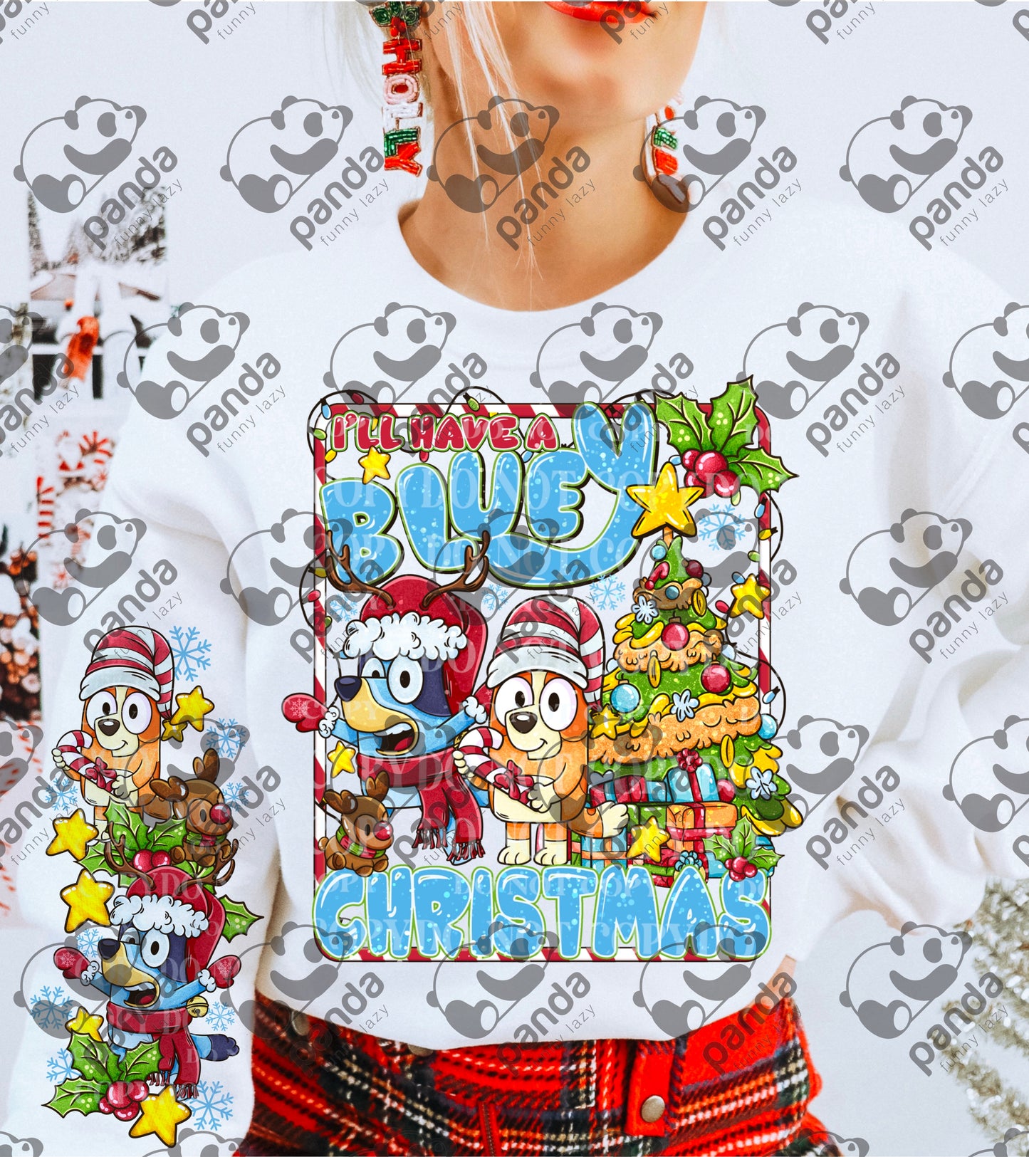 Blue Christmas with sleeve