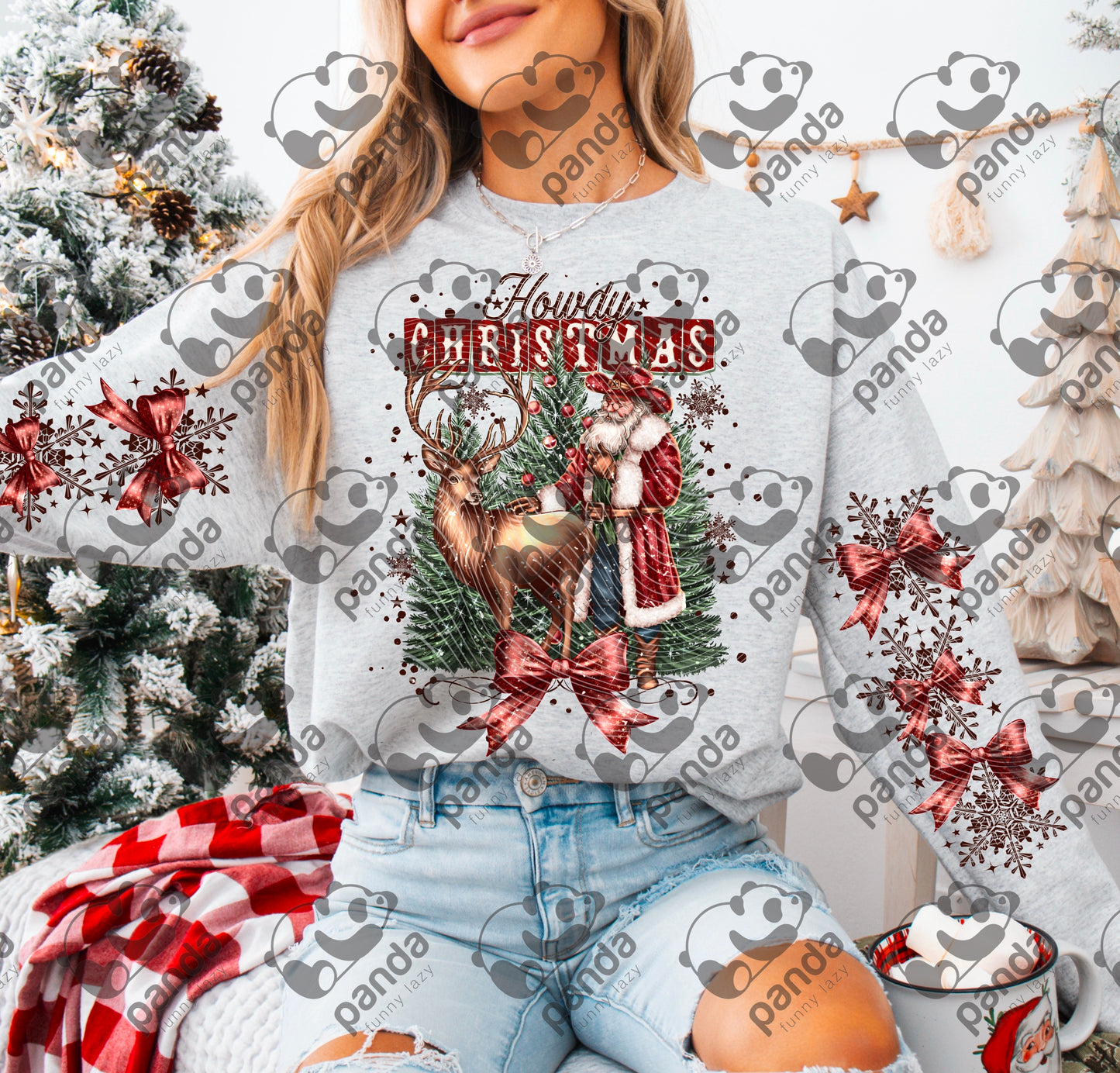 Howdy Christmas with sleeve option
