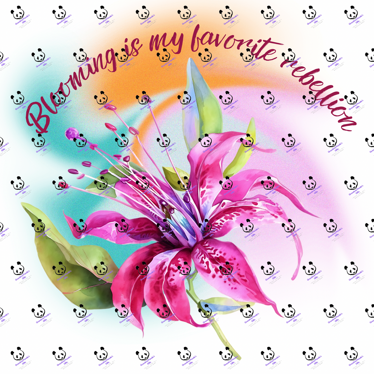 Blooming is my favorite rebellion