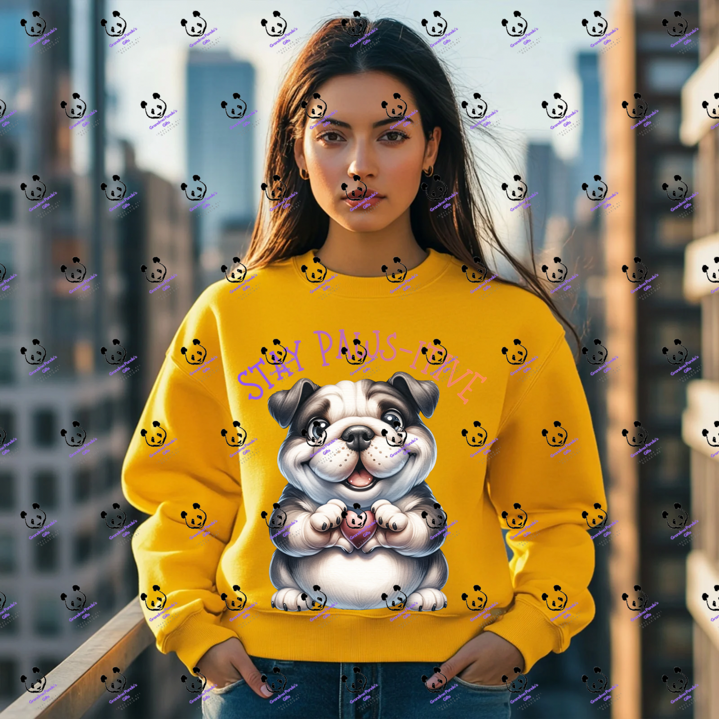 Stay paws-itive bulldog 2