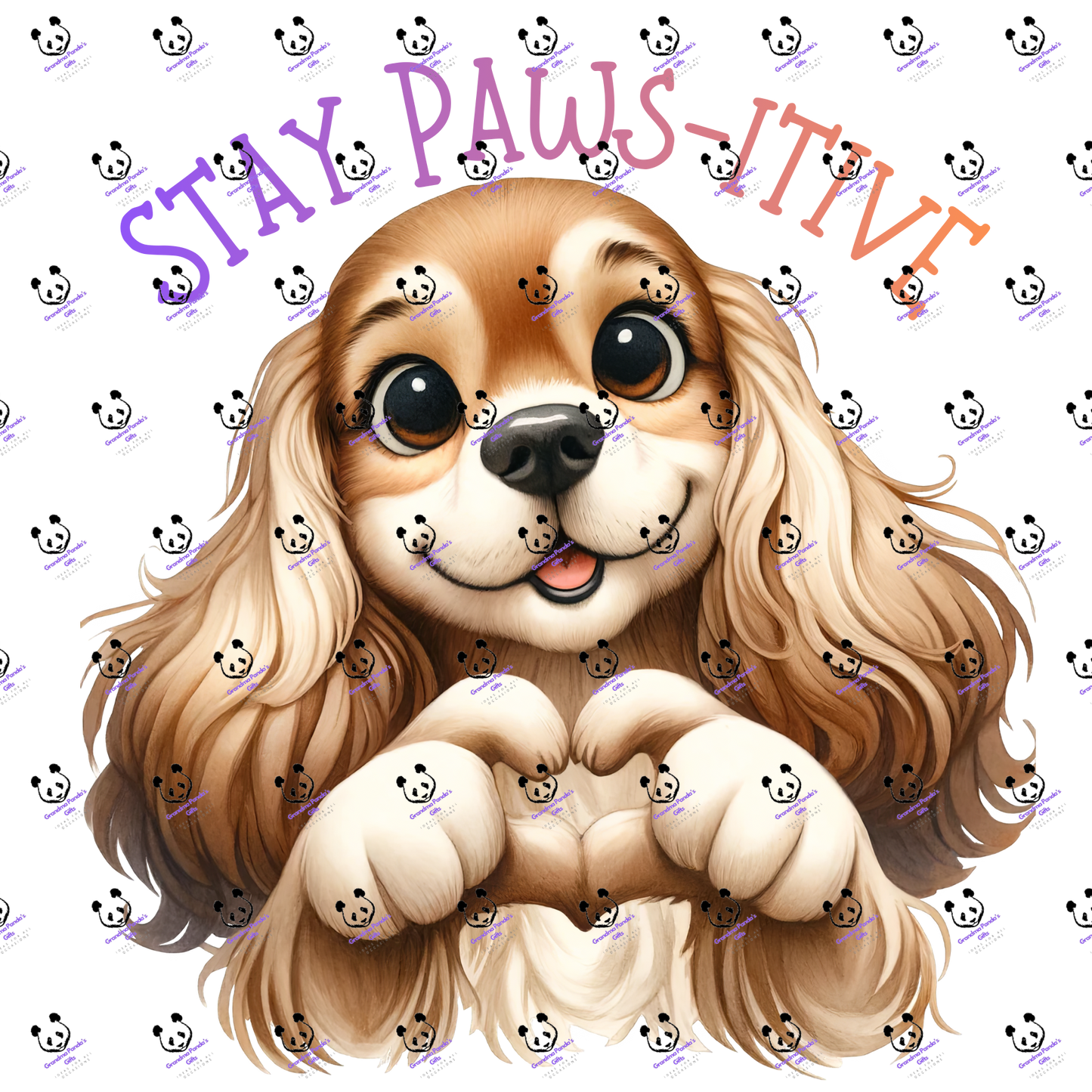 Stay paws-itive cocker spaniel 3