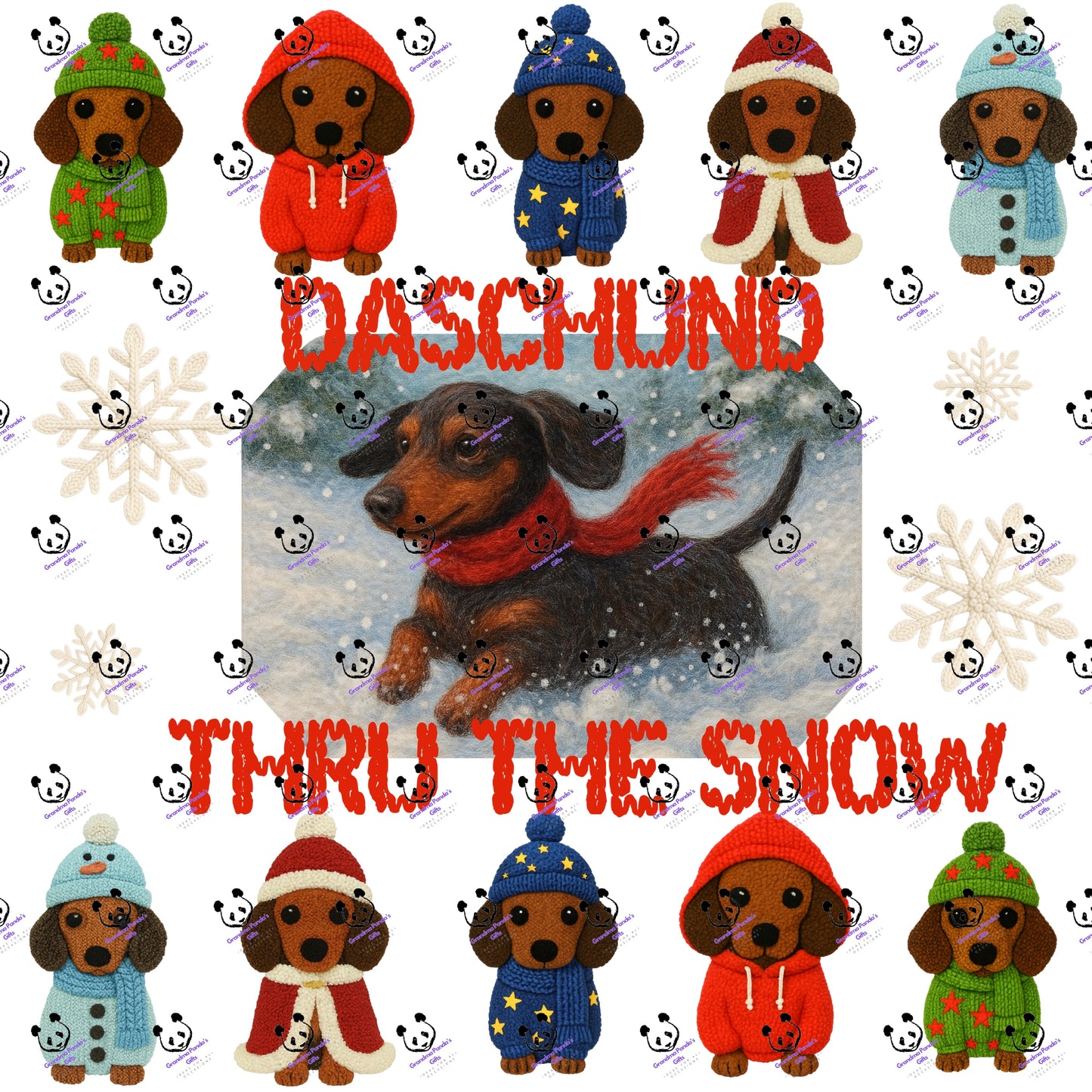 Daschund thru the snow