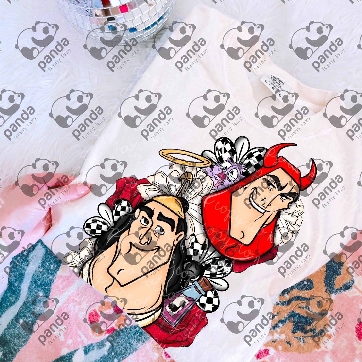 Floral angel and devil Kronk