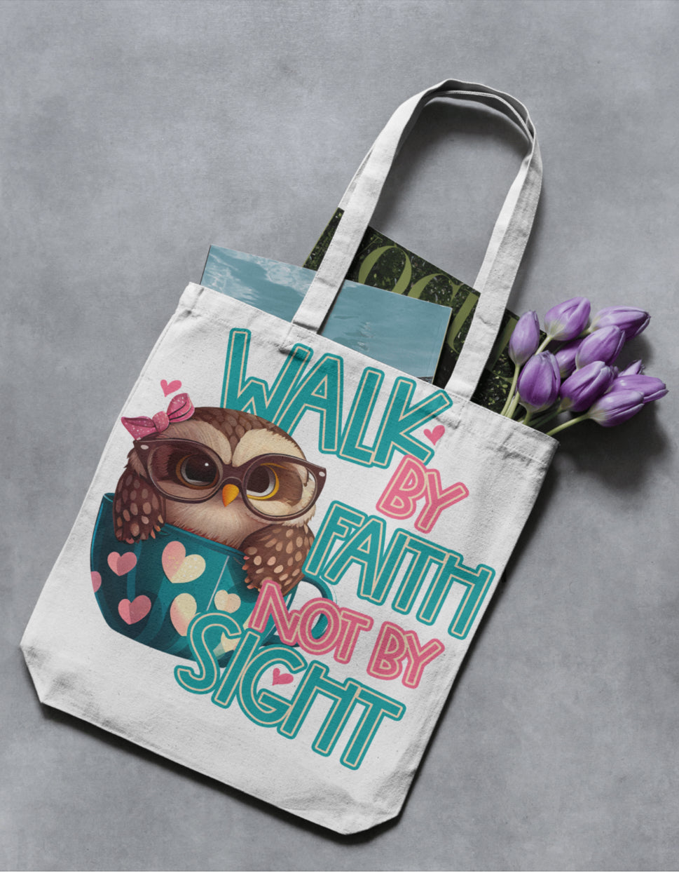 Walk by Faith tote