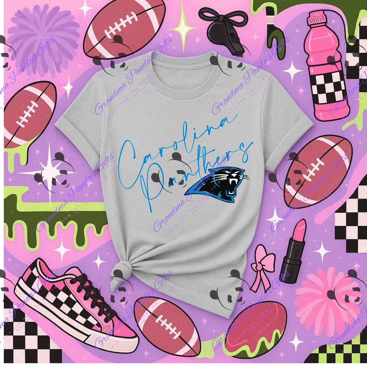 Carolina Panthers cursive