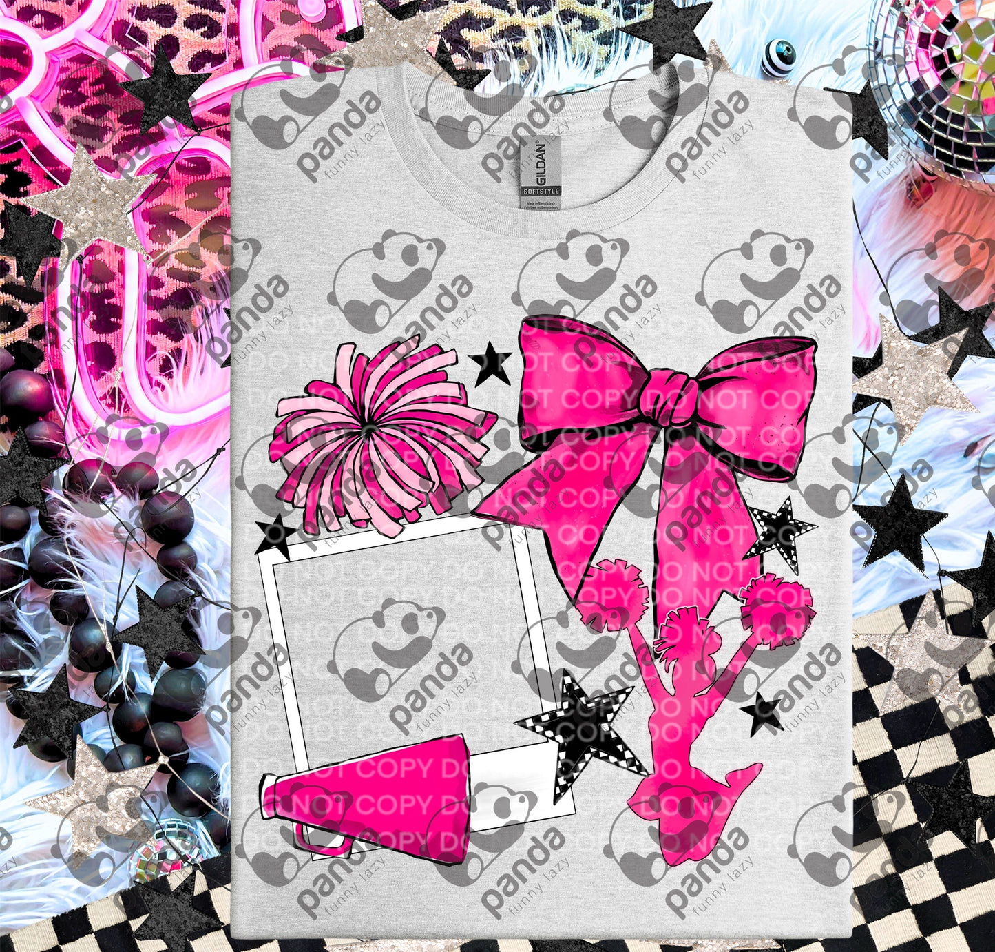 Cheerleading with personal picture option (pink)