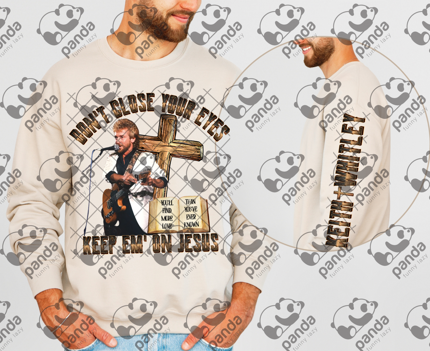 Don't close your eyes with sleeve option (Keith Whitley)