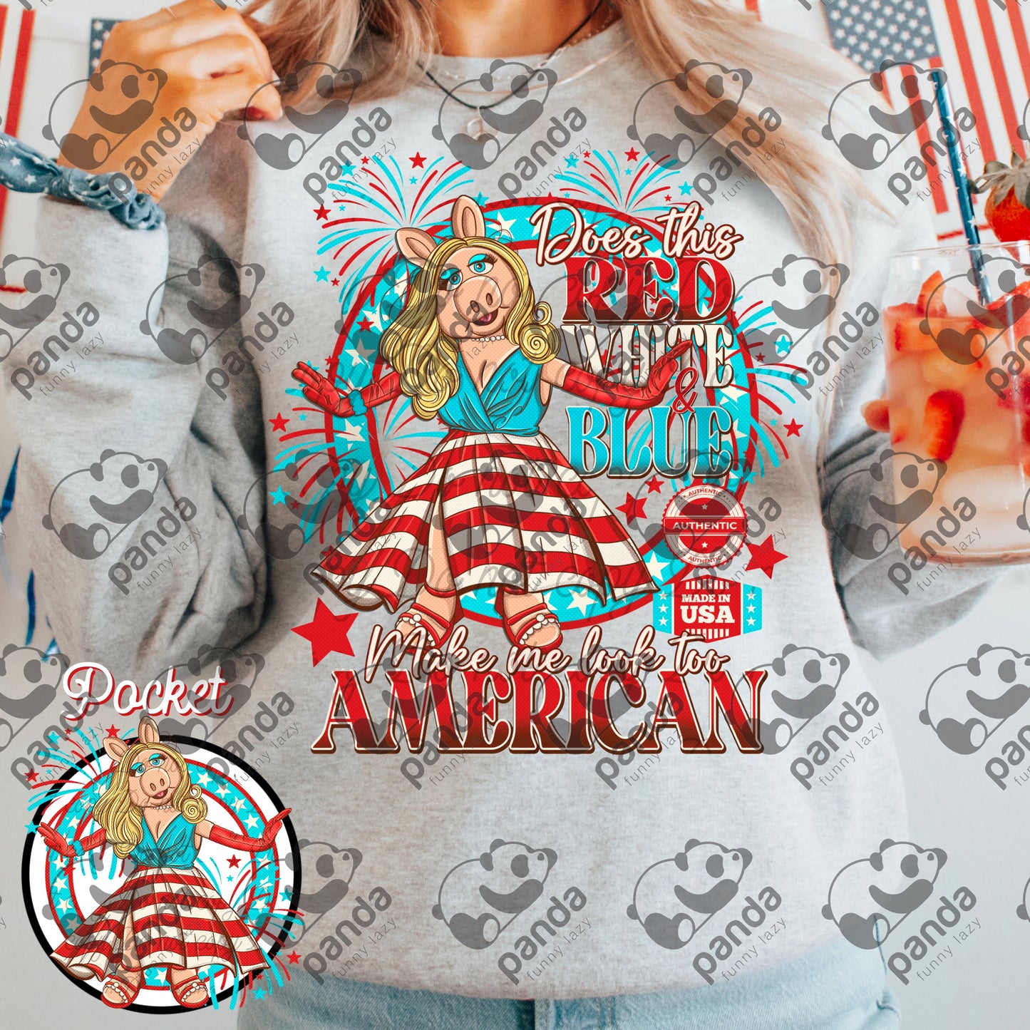 Does this red, white, and blue make me look too American?