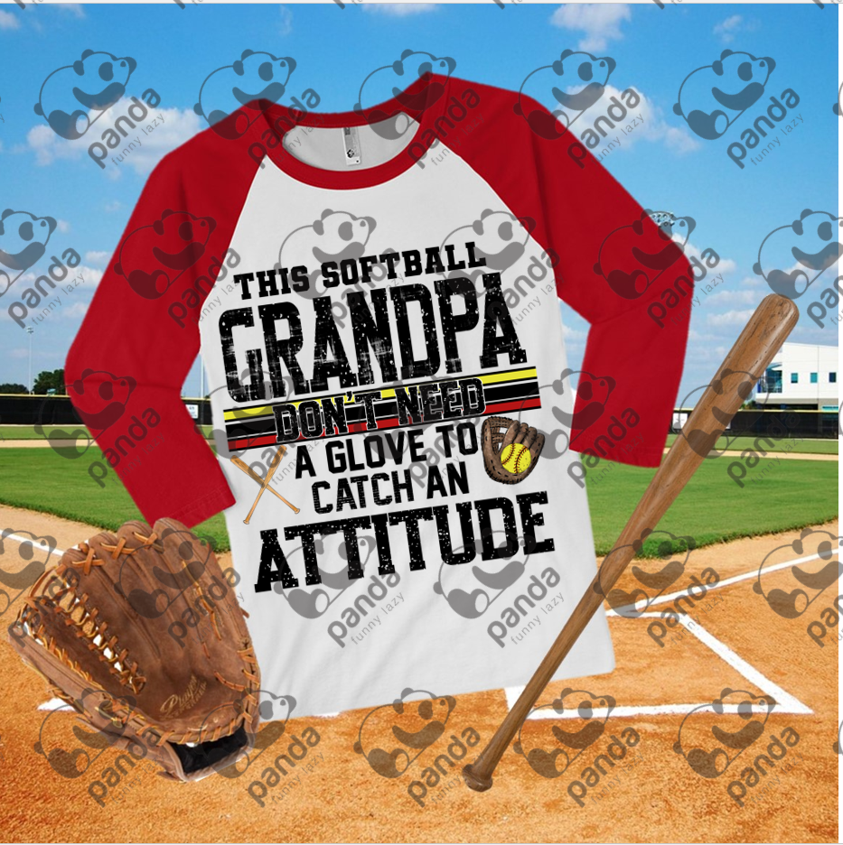 This softball grandpa don't need a glove to catch an attitude
