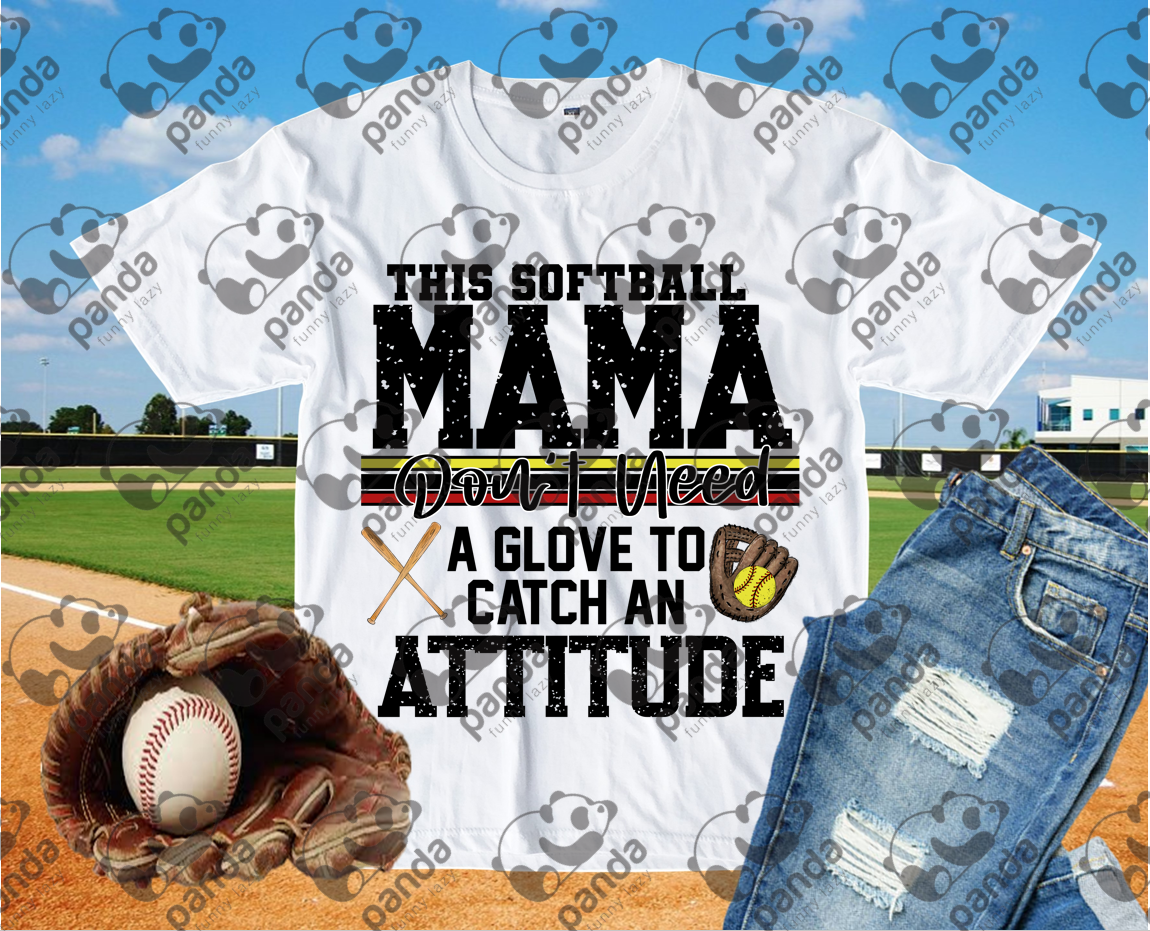 This softball mama don't need a glove to catch an attitude