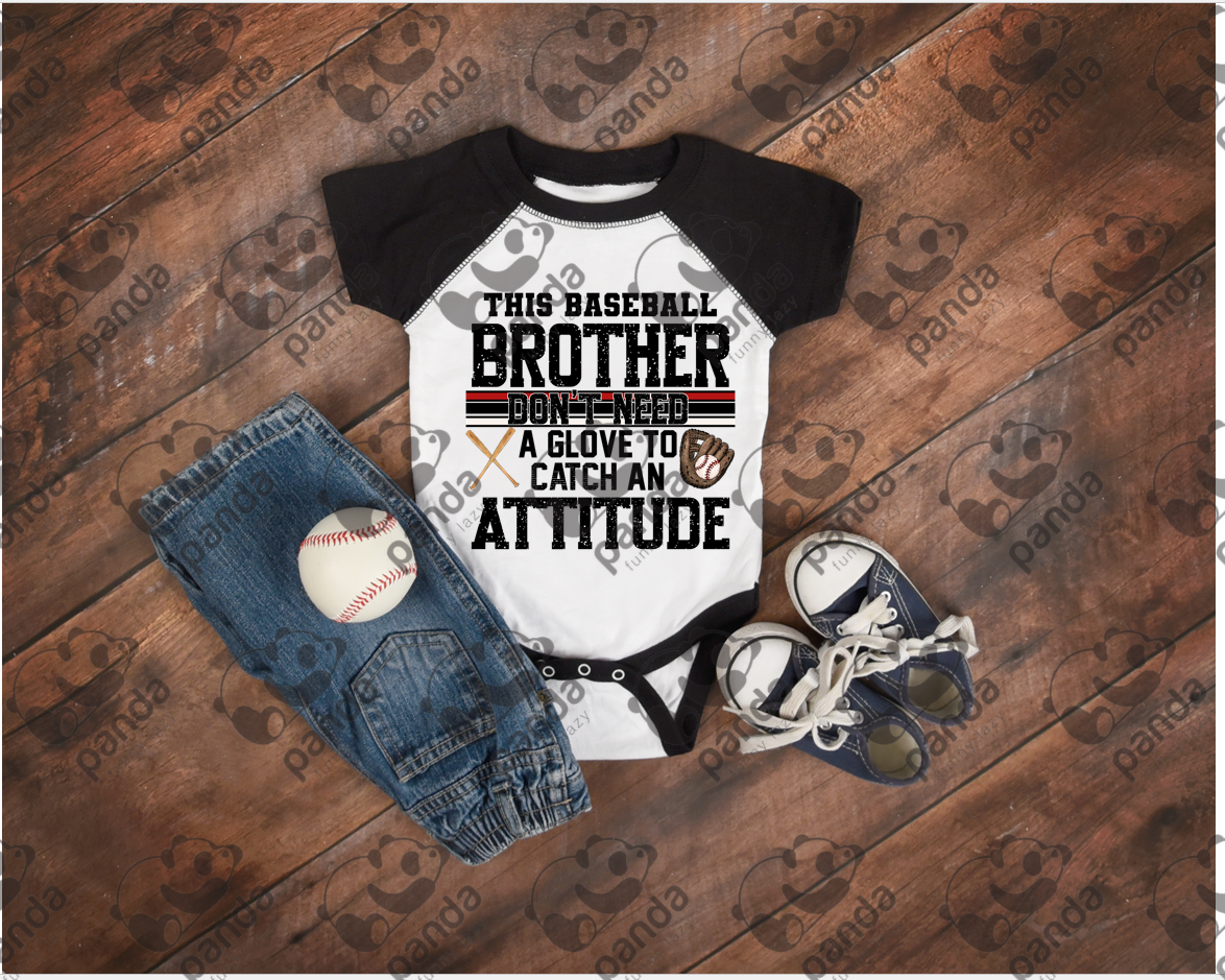 This baseball brother don't need a glove to catch an attitude