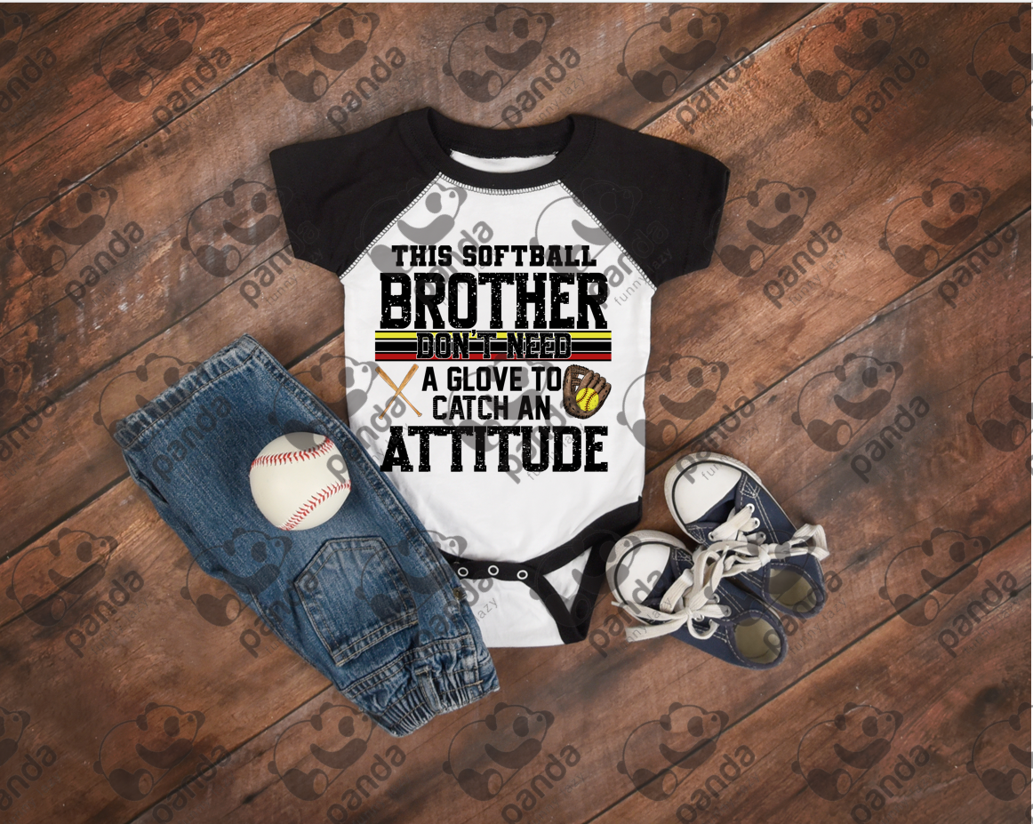 This softball brother don't need a glove to catch an attitude
