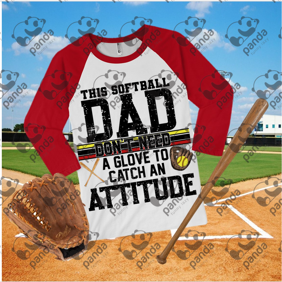 This softball dad don't need a glove to catch an attitude