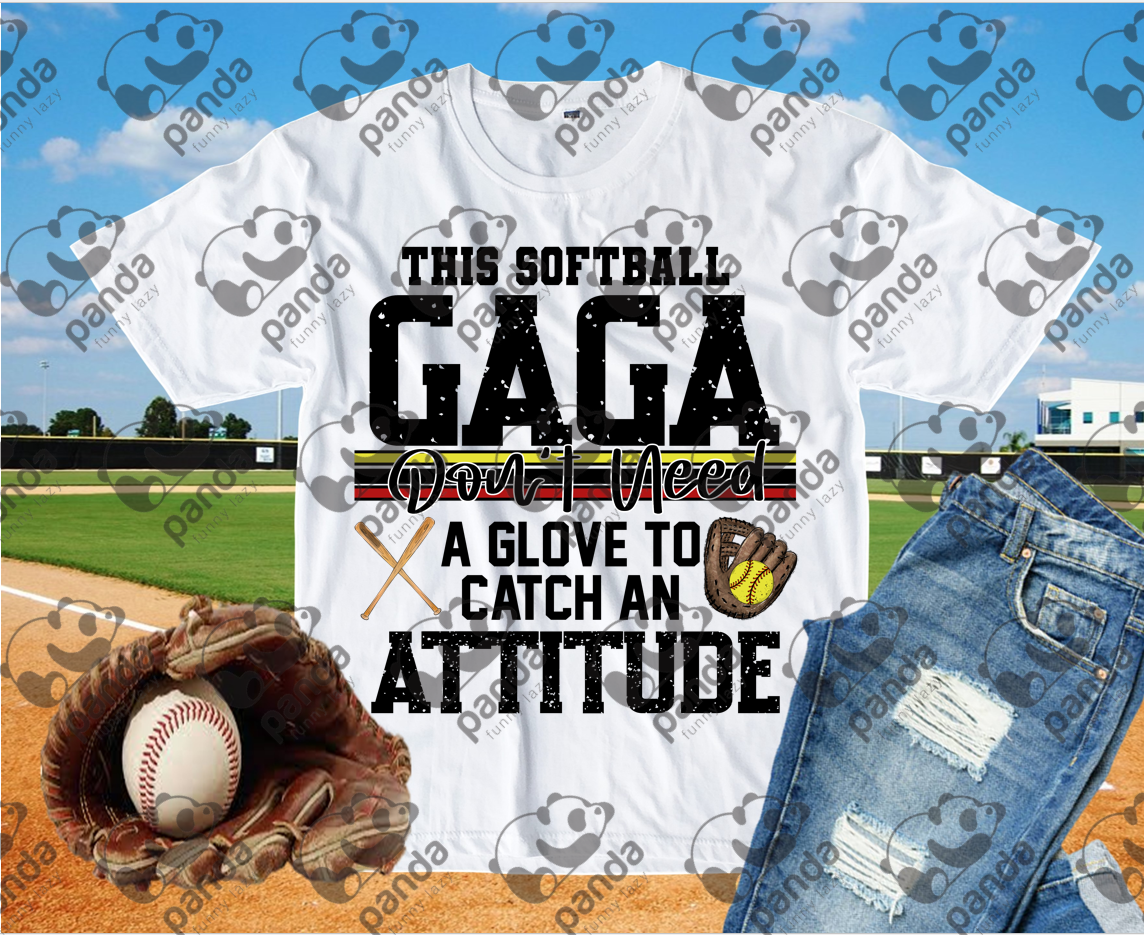 This softball gaga don't need a glove to catch an attitude