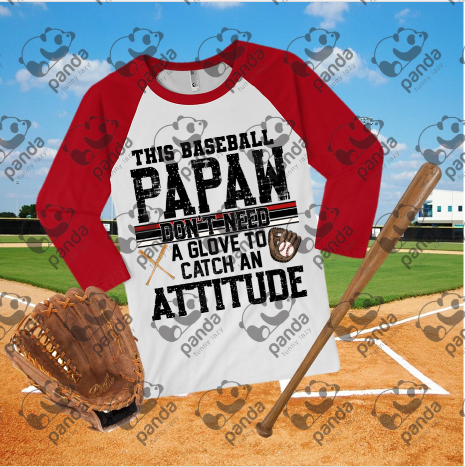 This baseball papaw don't need a glove to catch an attitude