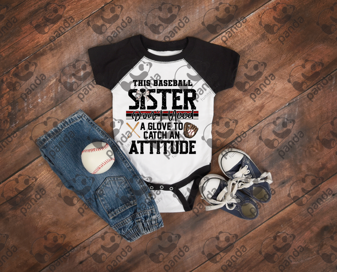 This baseball sister don't need a glove to catch an attitude
