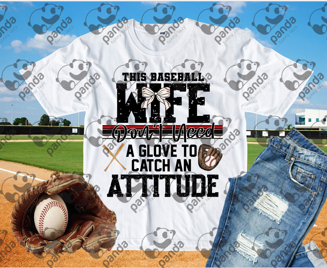 This baseball wife don't need a glove to catch an attitude