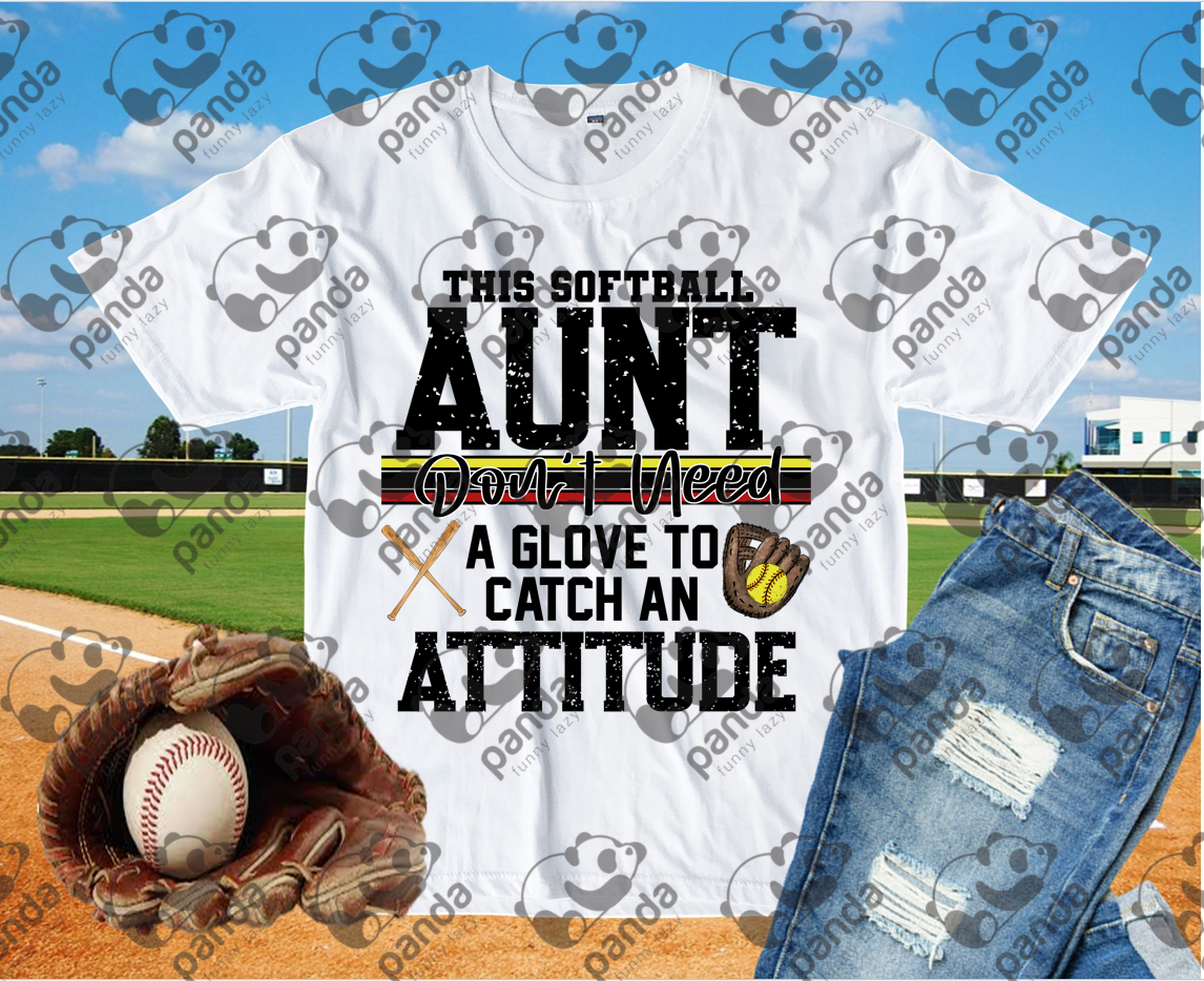 This softball aunt don't need a glove to catch an attitude