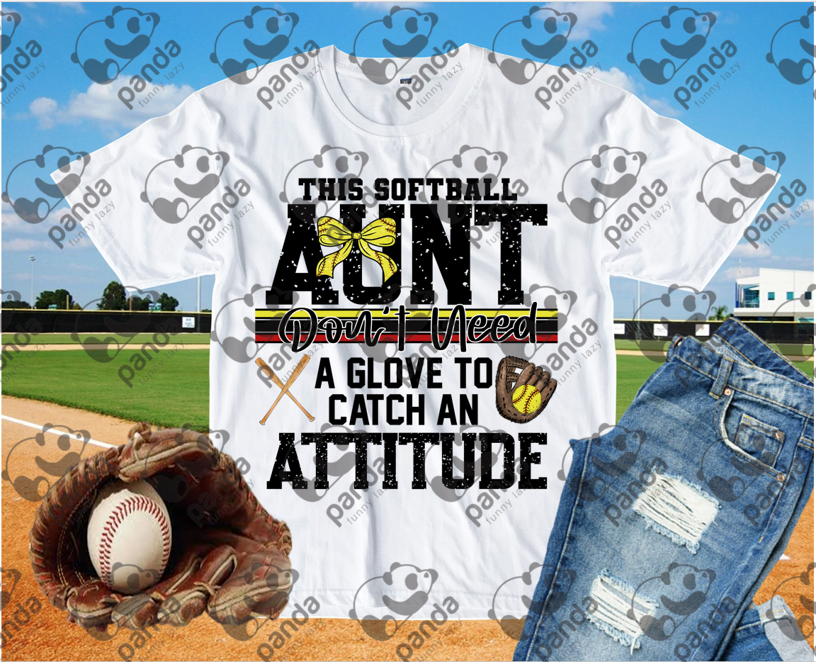 This softball aunt don't need a glove to catch an attitude 2