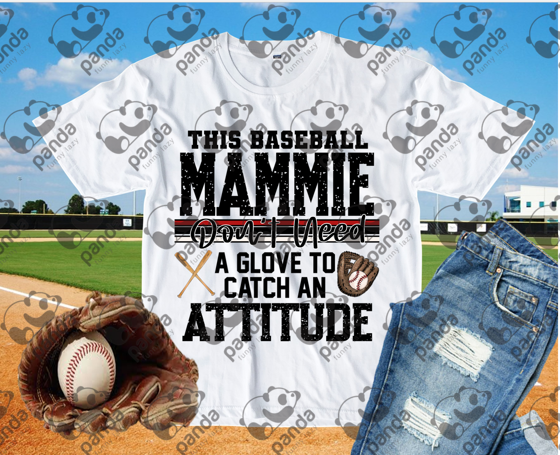 This baseball mammie don't need a glove to catch an attitude