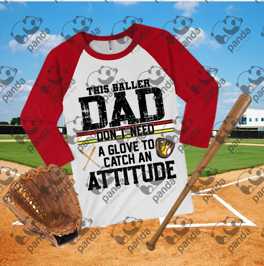 This baller dad don't need a glove to catch an attitude