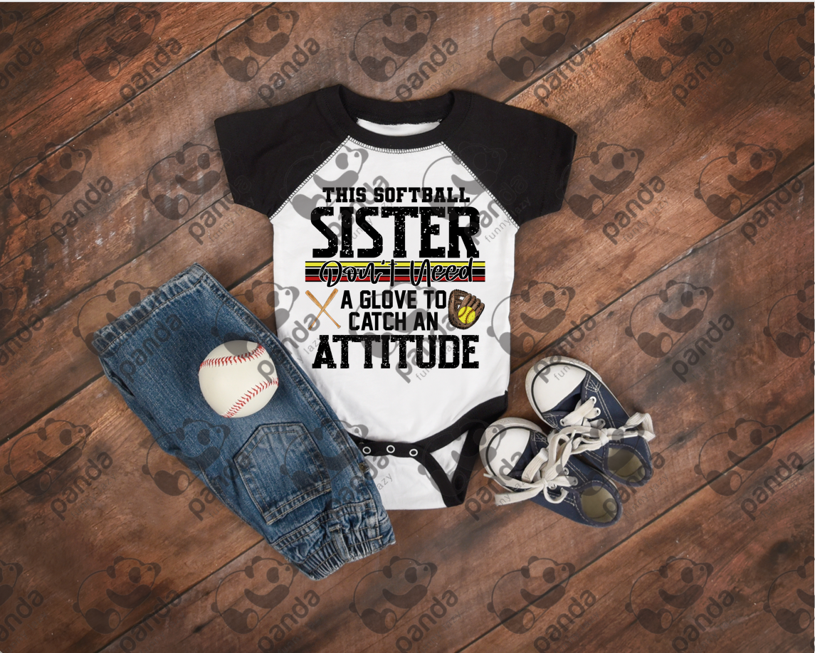 This softball sister don't need a glove to catch an attitude