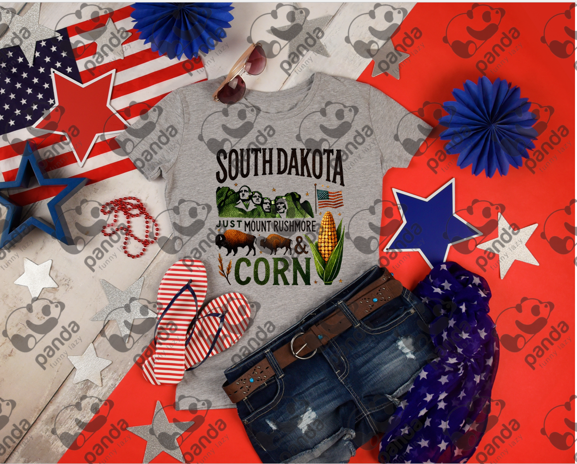 South Dakota - just Mount Rushmore and corn