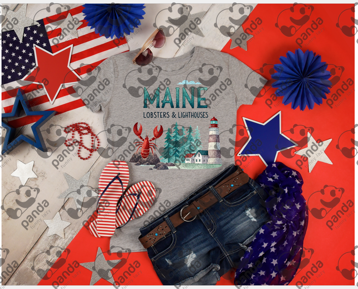 Maine - Lobsters and lighthouses