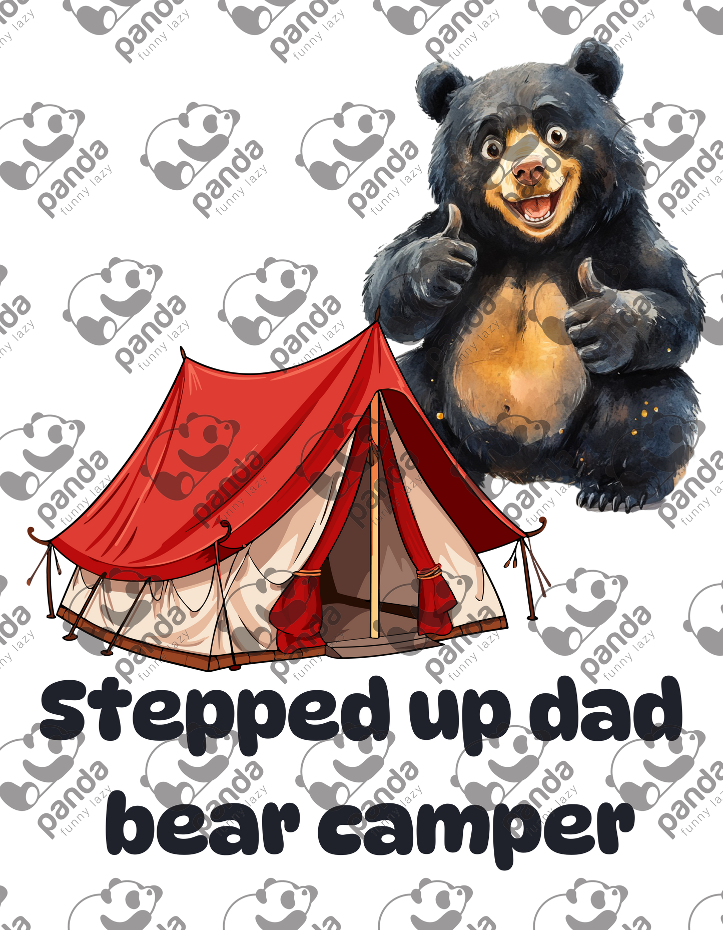 Stepped up dad bear camper