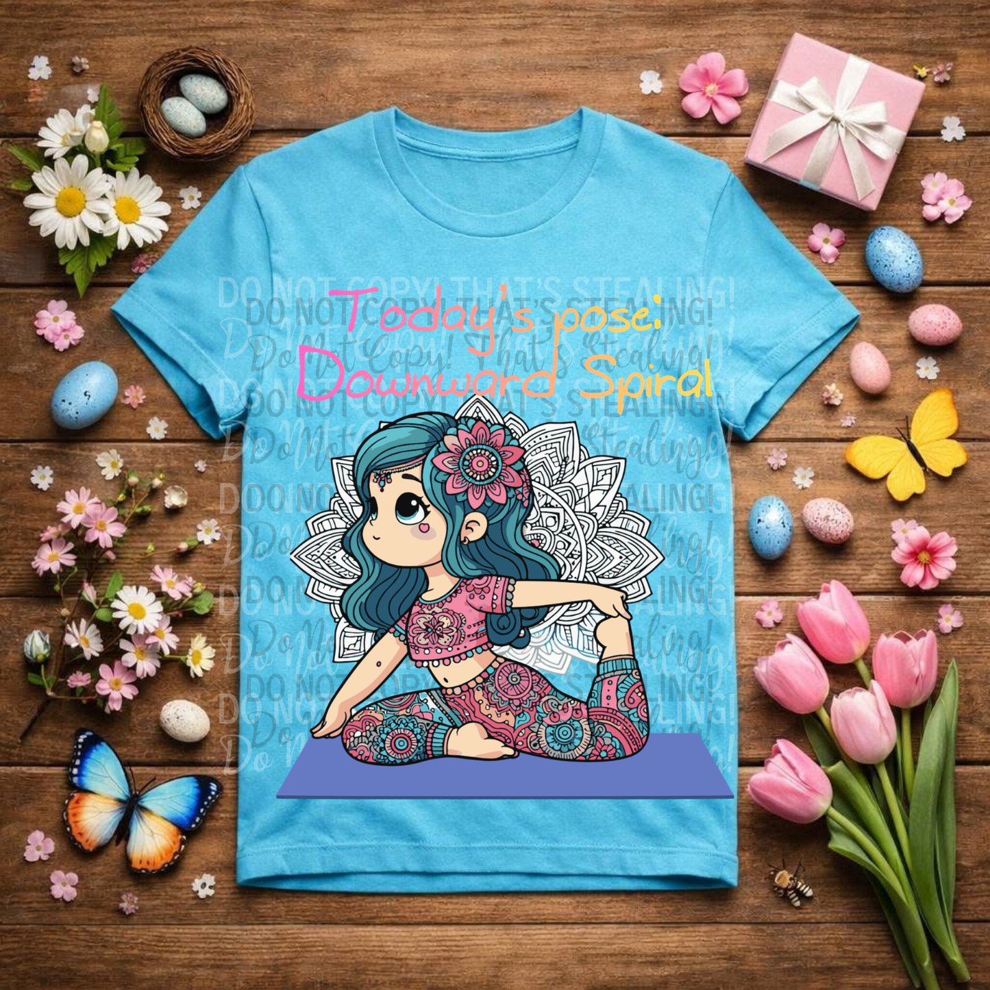 Today’s pose: Downward spiral 2