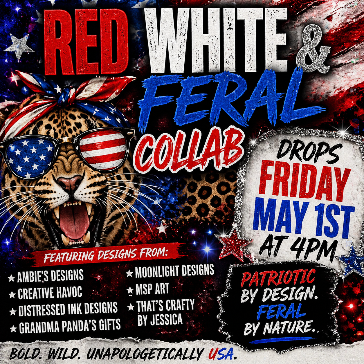 Red, White and Feral Collab
