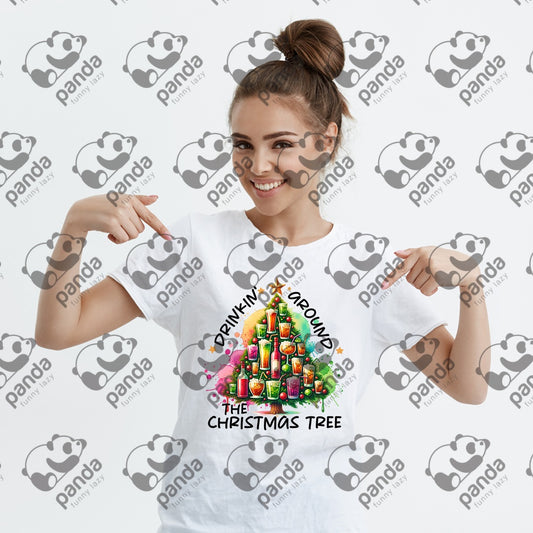 Drinking around the Christmas tree
