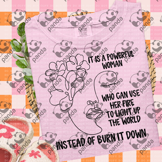 It is a powerful woman...
