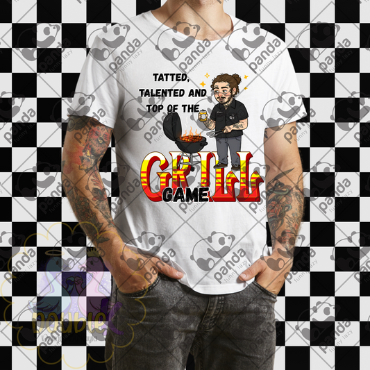 Tatted talented and top of the grill game