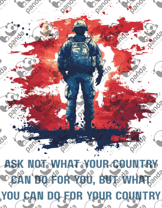 Ask not what your country can do...