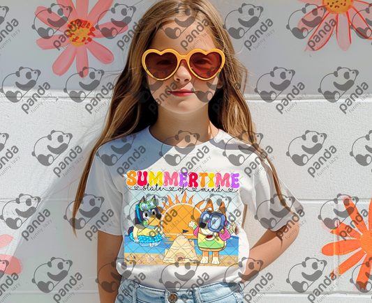 Summertime state of mind (cartoon dogs)