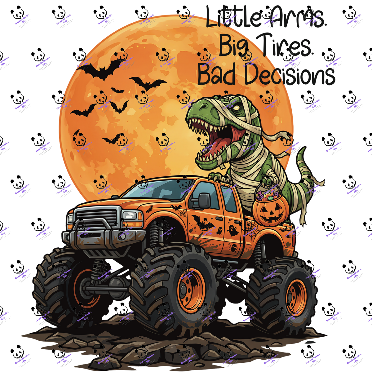 Little arms. Big tires. Bad decisions.