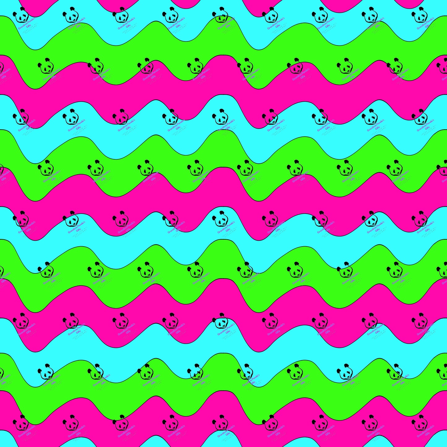 Neon squiggles