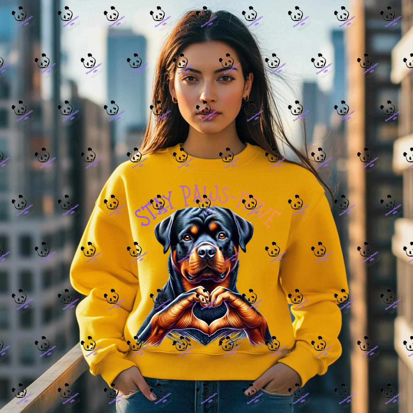 Stay paws-itive Rottweiler 2