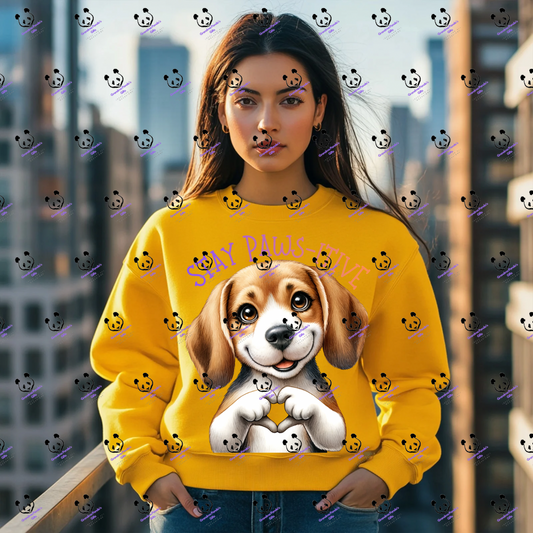 Stay paws-itive beagle 2