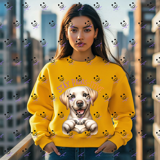 Stay paws-itive Labrador 2