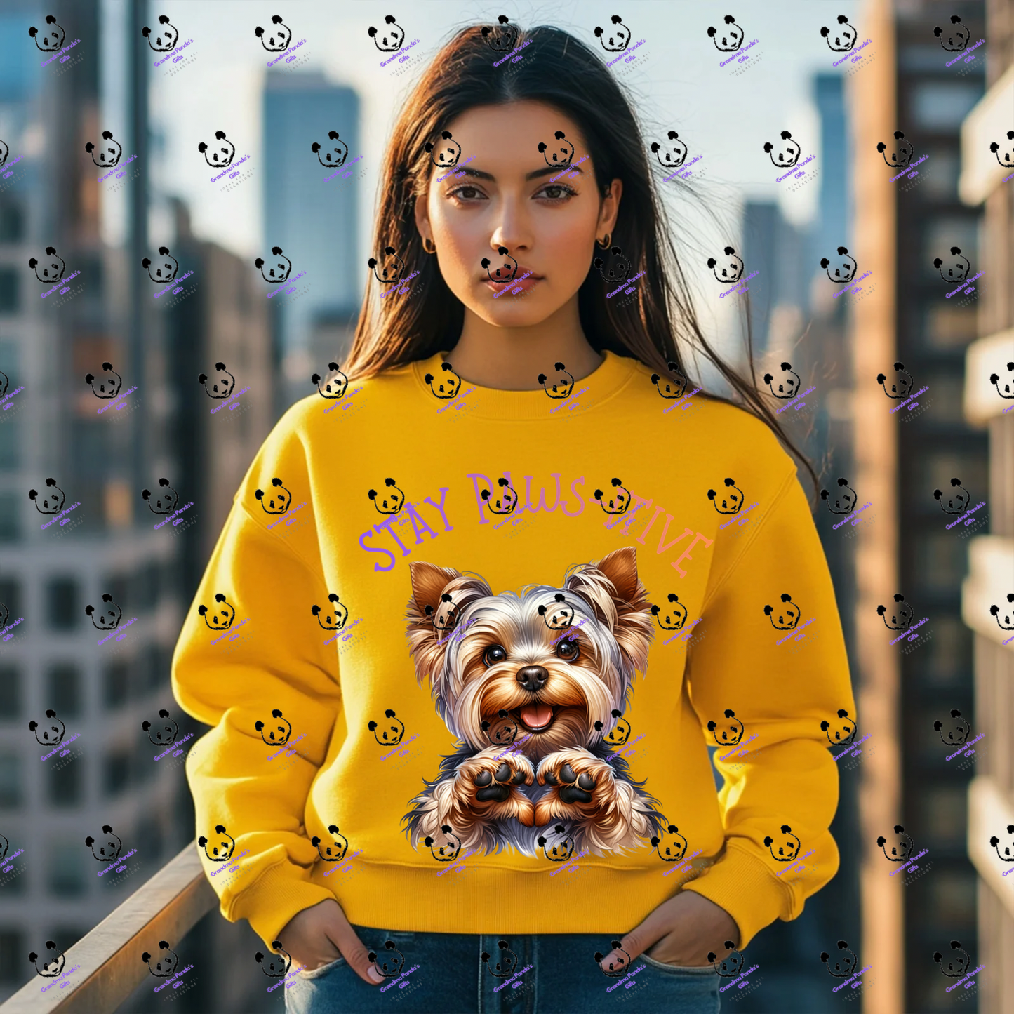 Stay paws-itive yorkie 2