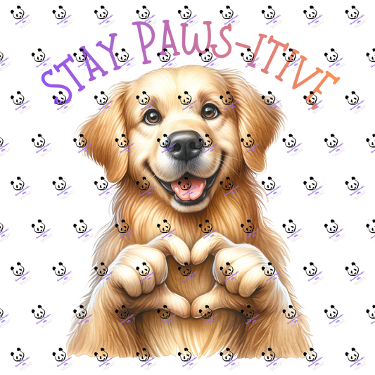Stay paws-itive golden