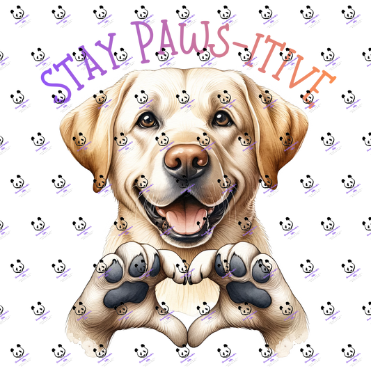 Stay paws-itive Labrador 3