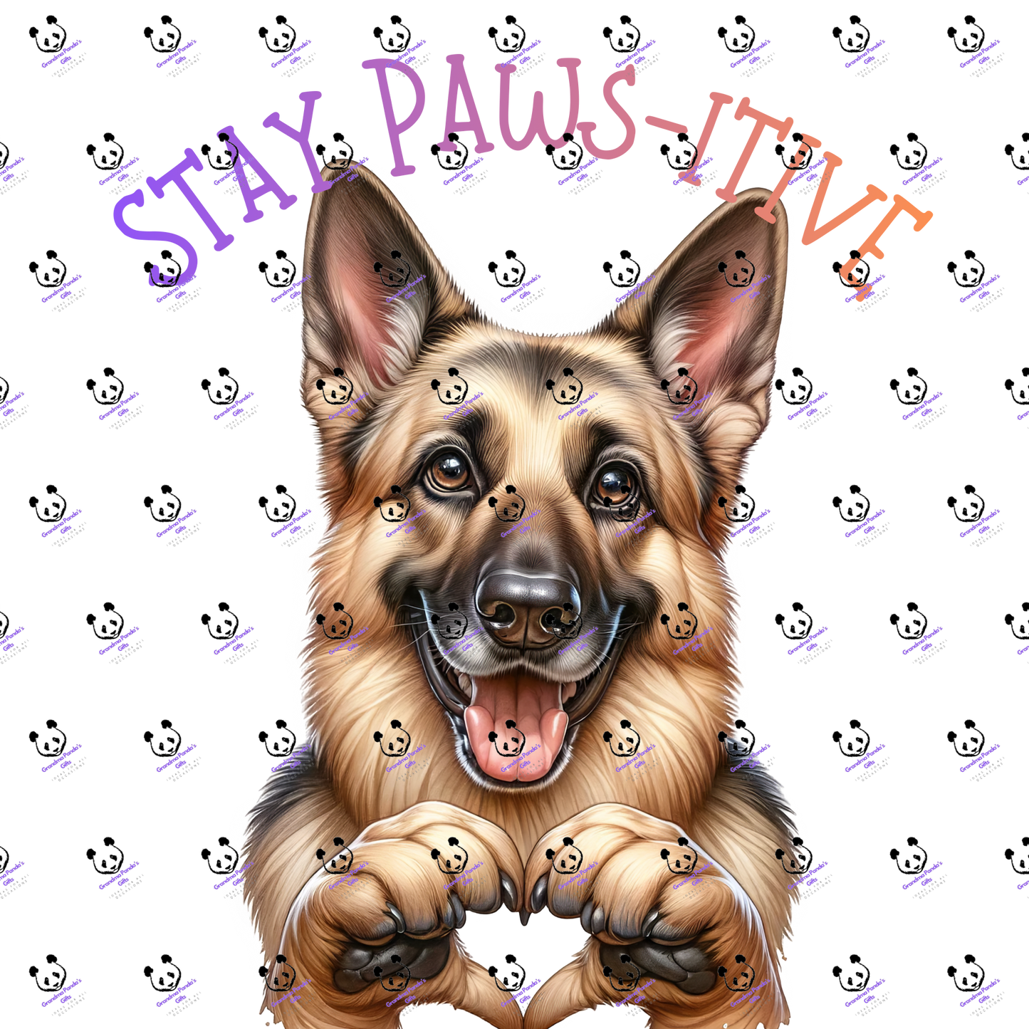Stay paws-itive shepherd