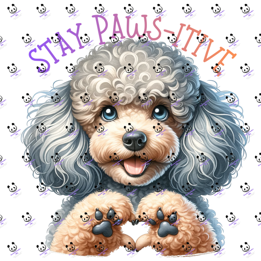 Stay paws-itive poodle